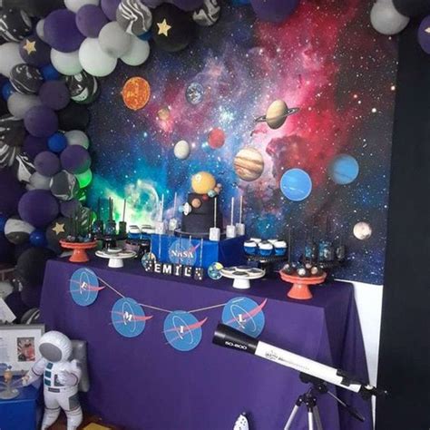 Space Rocket Astronaut Space Themed Kids Birthday Party Decoration