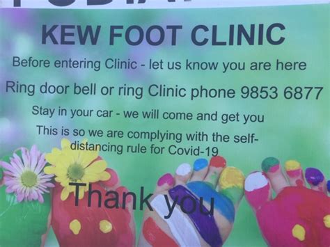 Yeswe Are Open For Business Kew Foot Clinic