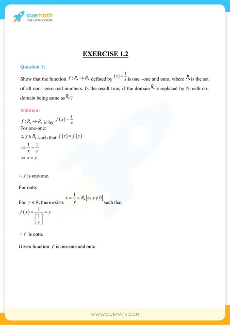 Ncert Solutions For Class 12 Maths Chapter 1 Relations And Functions