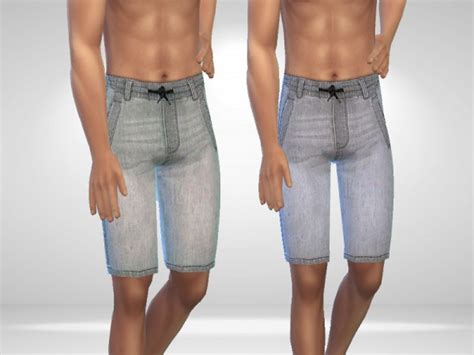 The Sims Resource Denim Shorts By Puresim • Sims 4 Downloads