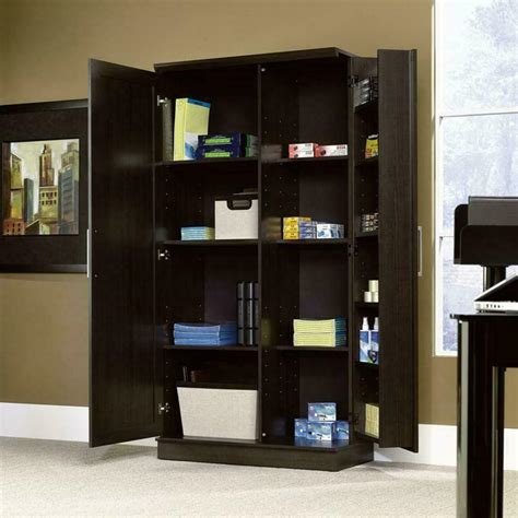 Filter your selections by wood type and cabinet door shape. Sauder Double Door Storage Cabinet, Large, Dakota Oak