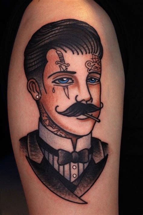 idéia para homem perfeito usar como base apenas tirar o rosto traditional tattoo man