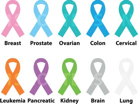 Cancer Awareness Ribbons Huge Vector Set Svg Png  Ai Png