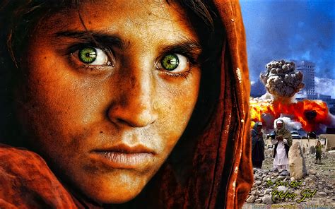 Afghan Girl With Green Eyes By Csuk 1t On Deviantart