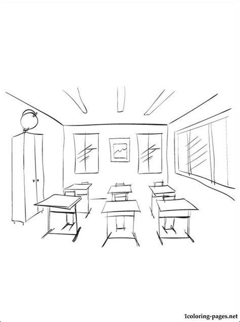 School Classroom Drawing At Getdrawings Free Download