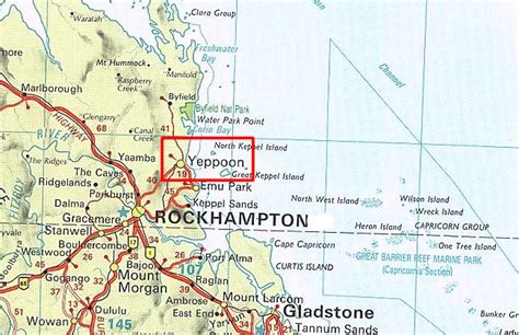 Where are capricorn caves on map of rockhampton. Australia Map Yeppoon
