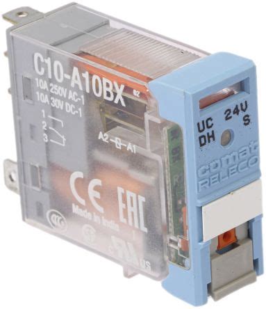 Releco general purpose relays are used for most general applications, such as automation, pneumatic, heating appliances, signaling, as an input or output interface, etc. C10-A10BX / AD 24 V Releco | Releco C10 SPDT Non-Latching ...