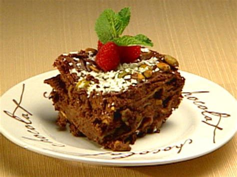 Placè in thè fridgè to firm. Chocolate Dessert Lasagna Recipe | George Duran | Food Network