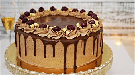 Tort czekoladowy z wiśniami i polewą czekoladową PRZEPIS Mała Cukierenka YouTube