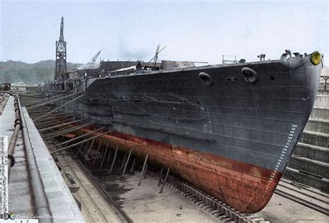 Dhmvintageviews “unusual Colourised View Of Japanese Nagato Class