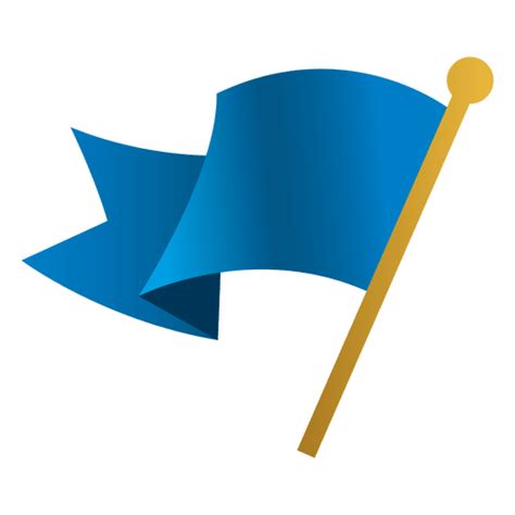 Blue Waving Flag Transparent Png And Svg Vector File