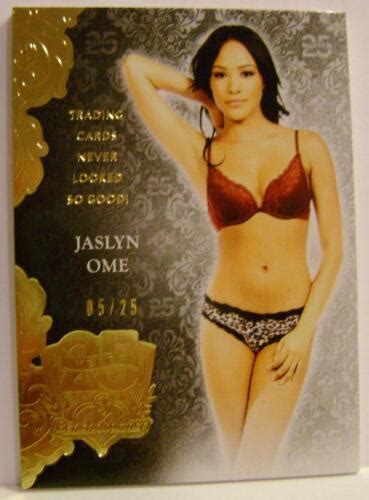 JASLYN OME PLAYbabe GOLD FOIL BASE CARD BENCHWARMER YEARS RARE EBay