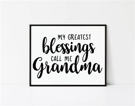 My Greatest Blessings Call Me Grandma Svg Grand Mother Svg Etsy