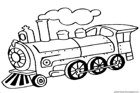 Mewarnai Gambar Kereta Api Untuk Anak Tk Gambar Mewarnai Kereta Api Images