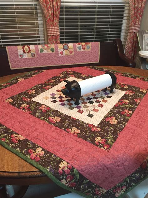 Quilted Tablecloth Busy As Can Be