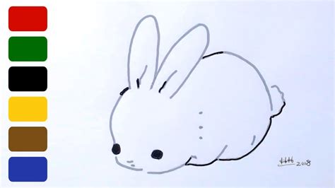 How To Draw A Baby Bunny Very Simple But Cute Youtube