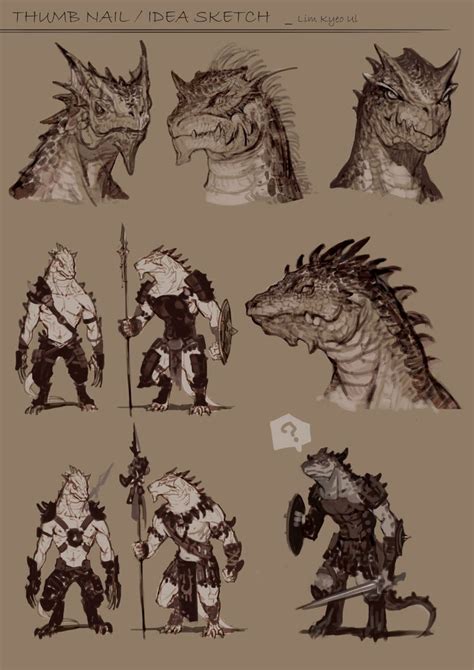 Cloaked Lizardman Character Art Fantasy Character Design Dungeons Hot