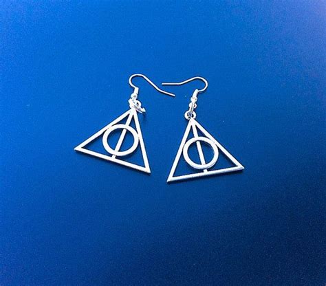 Deathly Hallows Earrings Ts For Her Fantastic By Petalcraftart
