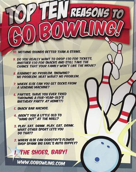 An Advertisement For Bowling Is Shown On The Back Of A Sign That Says