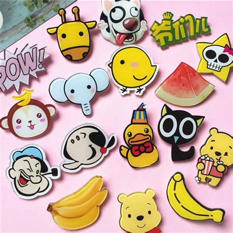 1 Pc Harajuku Style Acrylic Pin Badge For Cartoon Icons Clothing Andbackpack Decoration Roget