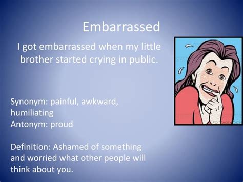 Embarrassed Definition