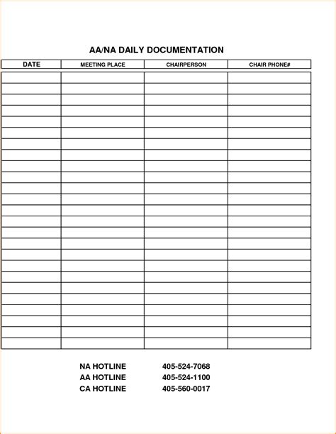 Aa Attendance Sheet Printable Customize And Print