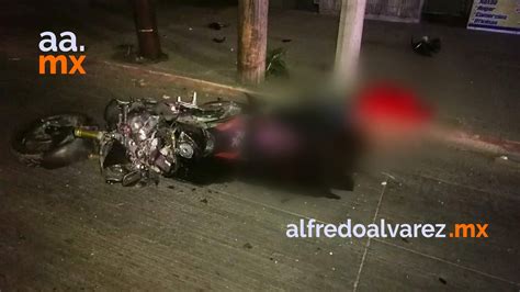Motociclista Se Impacta Con Poste Y Muere Policiaca