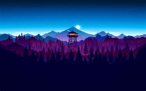 Download Wallpaper 1680x1050 Firewatch Video Game Sunset Artwork 16