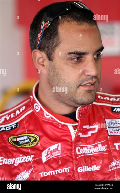 Stock Car Driver Juan Pablo Montoya During Warm Ups For The 2010