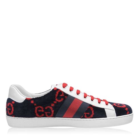 Gucci New Ace Velvet Trainers Flannels