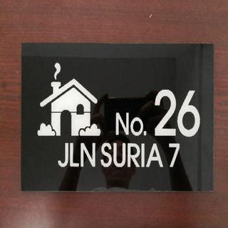You need javascript enabled to view it. Brand new House number plate / Nombor rumah design baru ...