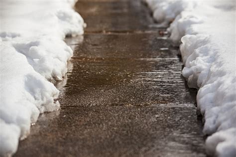 Shoveled Sidewalk After Snow Stock Photo Download Image Now Istock