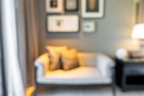 Premium Photo Blurred Living Room Interior