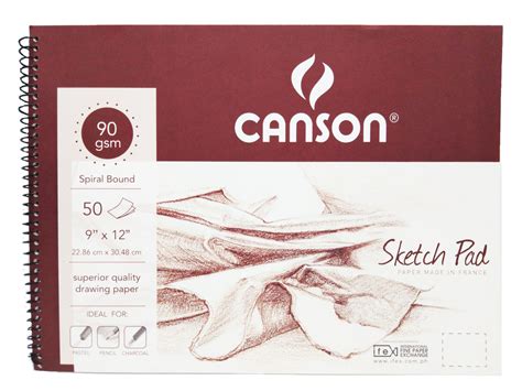 Canson Sketch Pad Size 9 X 12 Inches 50 Sheets 90gsm Lazada Ph