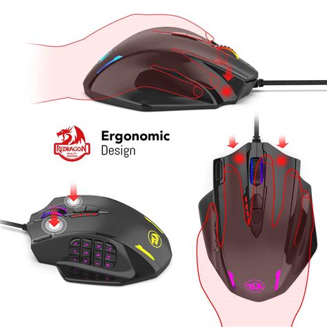 Mua Redragon M908 Impact Rgb Led Mmo Mouse With Side Buttons Optical
