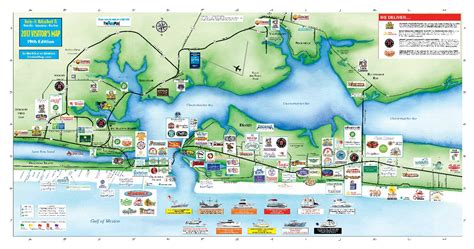 2017 Destin And Fort Walton Beach Florida Visitors Map By Coastal Maps