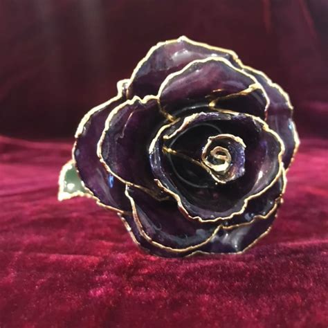 Real Rose Dipped In 24k Gold Etsy