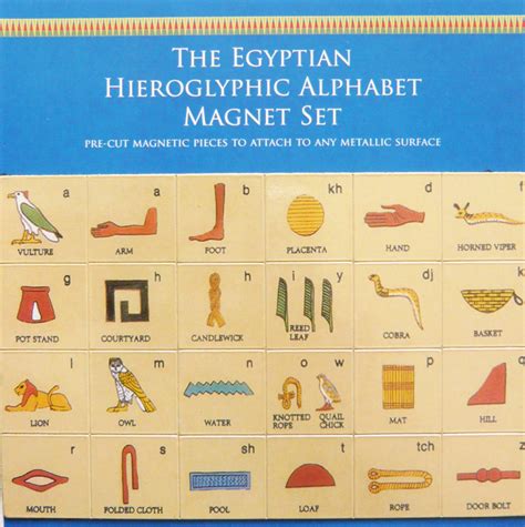 A variant of name lishan which means award or medal · lavyansh. The Egyptian Hieroglyphic Alphabet - Magnet Set - Young Thinkers Guild