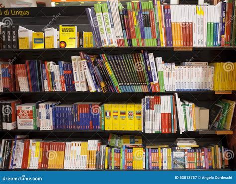 Shelving With Language Books Editorial Photography Image Of Italy