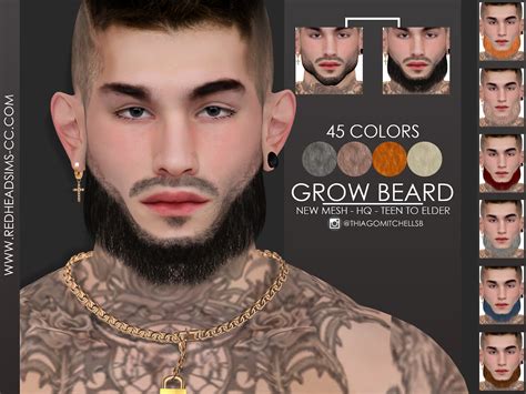 Grow Beard Redheadsims Cc