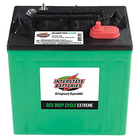 New Interstate Batteries Gc2 Ecl Utl Ah225 6 Volt