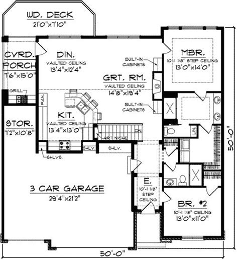 Craftsman Ranch With Rustic Charm In 2020 Craftsman Style House Plans