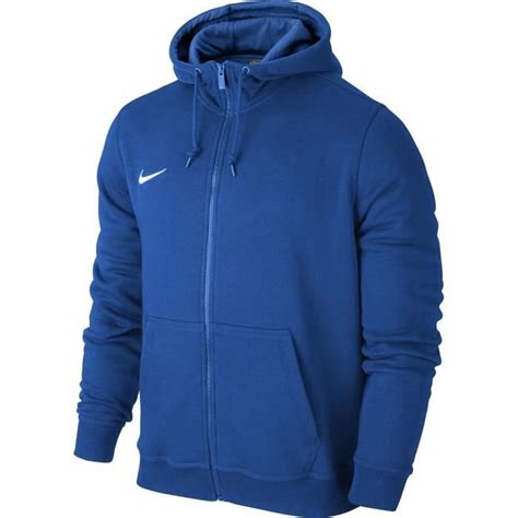 Nike Sweat à Capuche Zippé Team Club Hoody Homme Bleu Clair Bleu