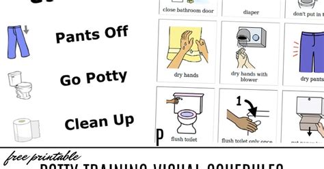 Special Needs And Autism Visual Aid Reminder For Potty Toilet Toilet