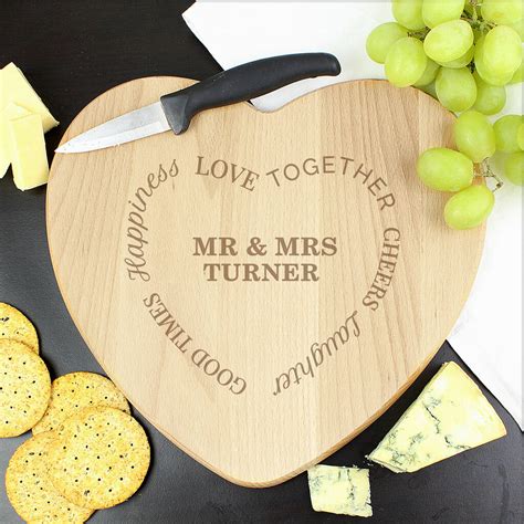 Personalised Love Together Cheesechopping Board By Sassy Bloom As Seen