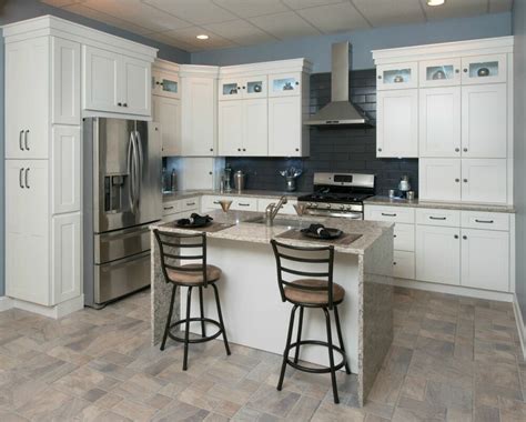 Functionality and style are important, but the quality of the material that cabinets are made of will determine their longevity and durability, as well as performance. ALL WOOD Kitchen Cabinets 10x10 Frosted White Shaker RTA ...
