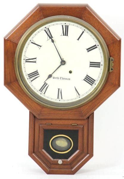 514 Antique Seth Thomas Wall Clock Lot 514