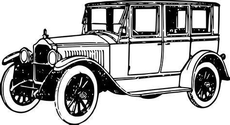 Vintage Car Line Drawings Line Drawing Vintage Cars Antique Cars