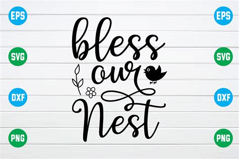 Bless Our Nest Svg Graphic By Smart Design · Creative Fabrica