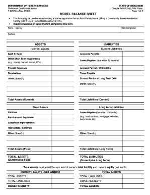 Printable Balance Sheet Template Forms Fillable Samples In PDF Word To Download PdfFiller